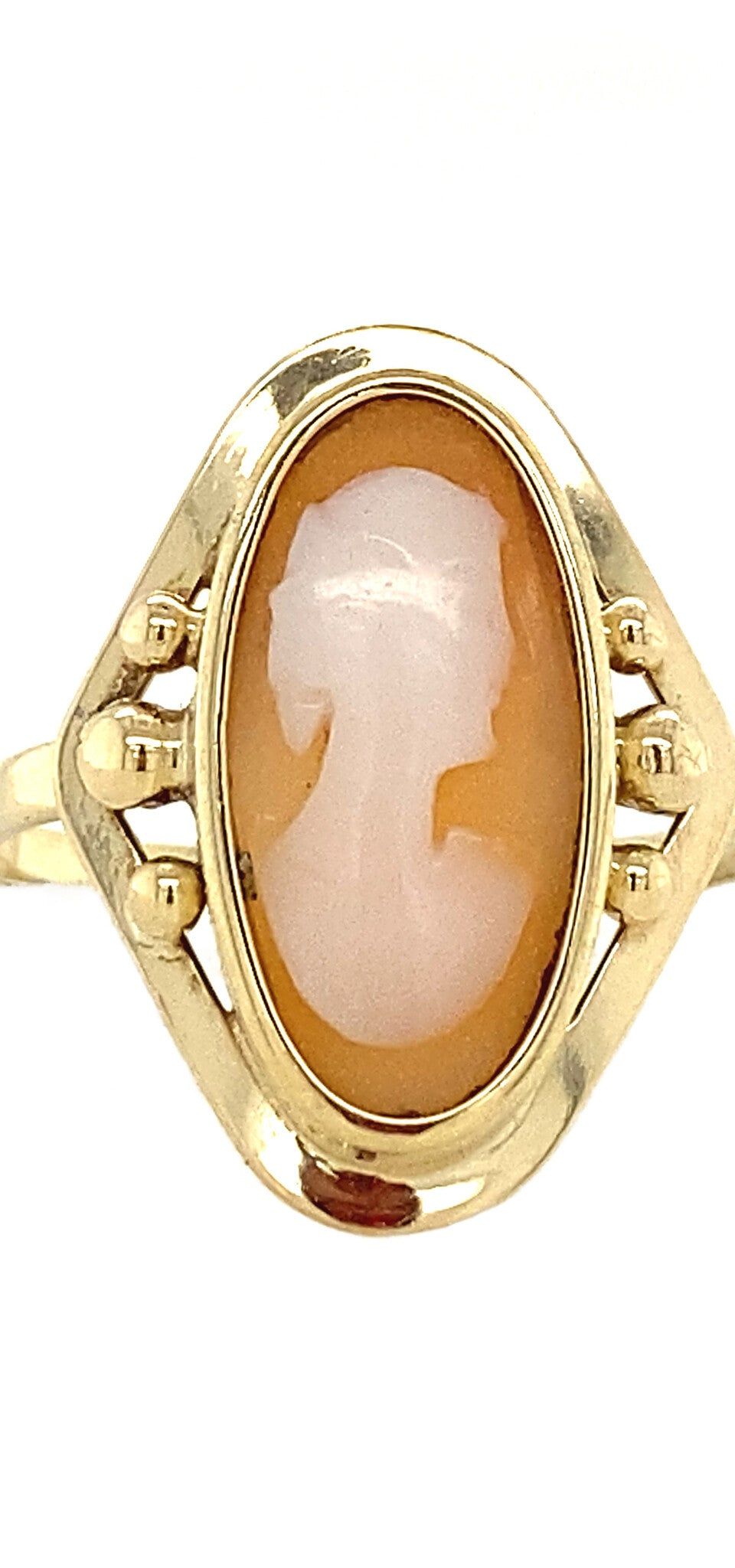 Vintage 14K Gold Ring with Cameo